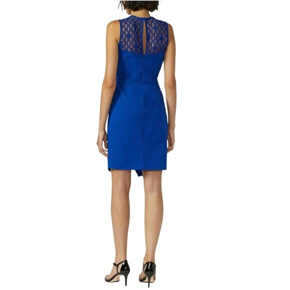 ADELYN RAE NEW $123 Josie Sheath‎ Dress Lace Detail Cobalt Blue XS - Picture 2 of 5